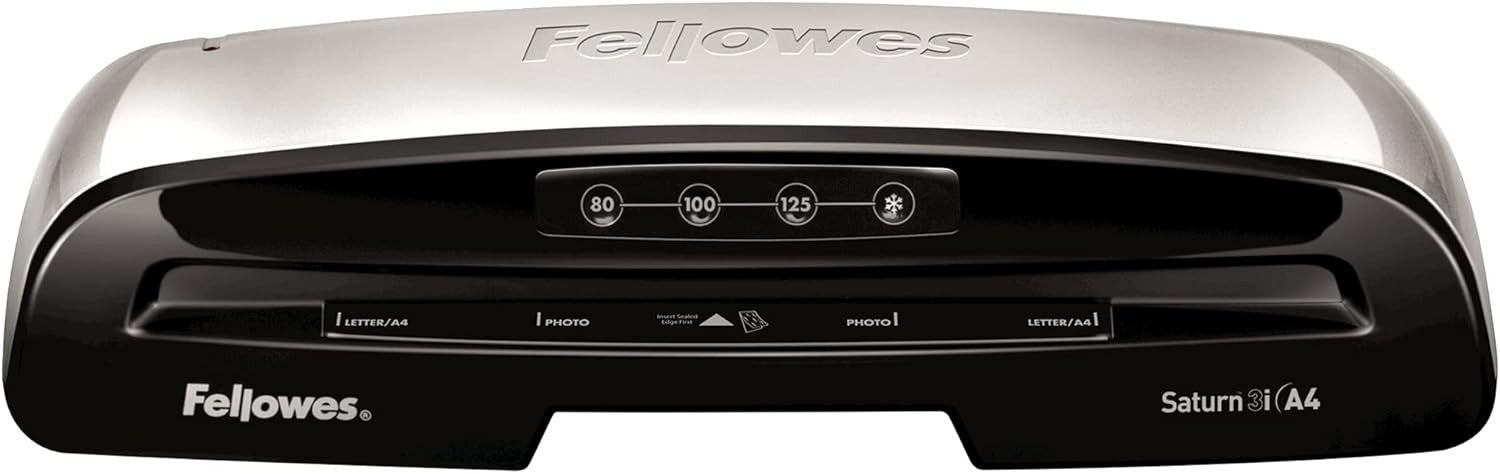 A4 Office Laminator 60s Warm-Up Anti-Jam Auto Shut-Off + Films