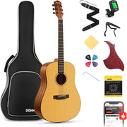 41in 4/4 Dreadnought Acoustic Guitar Starter Kit Spruce