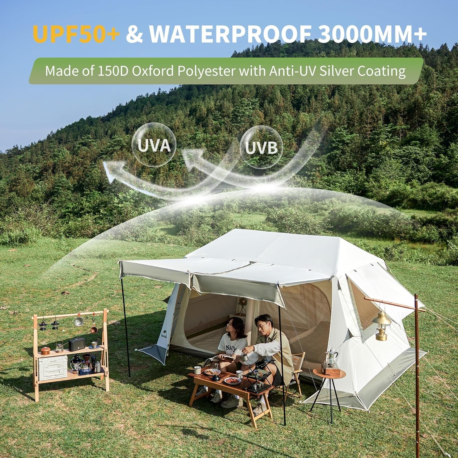 Pop Up Camping Tent 2 4 6 8 Man Waterproof Automatic Setup