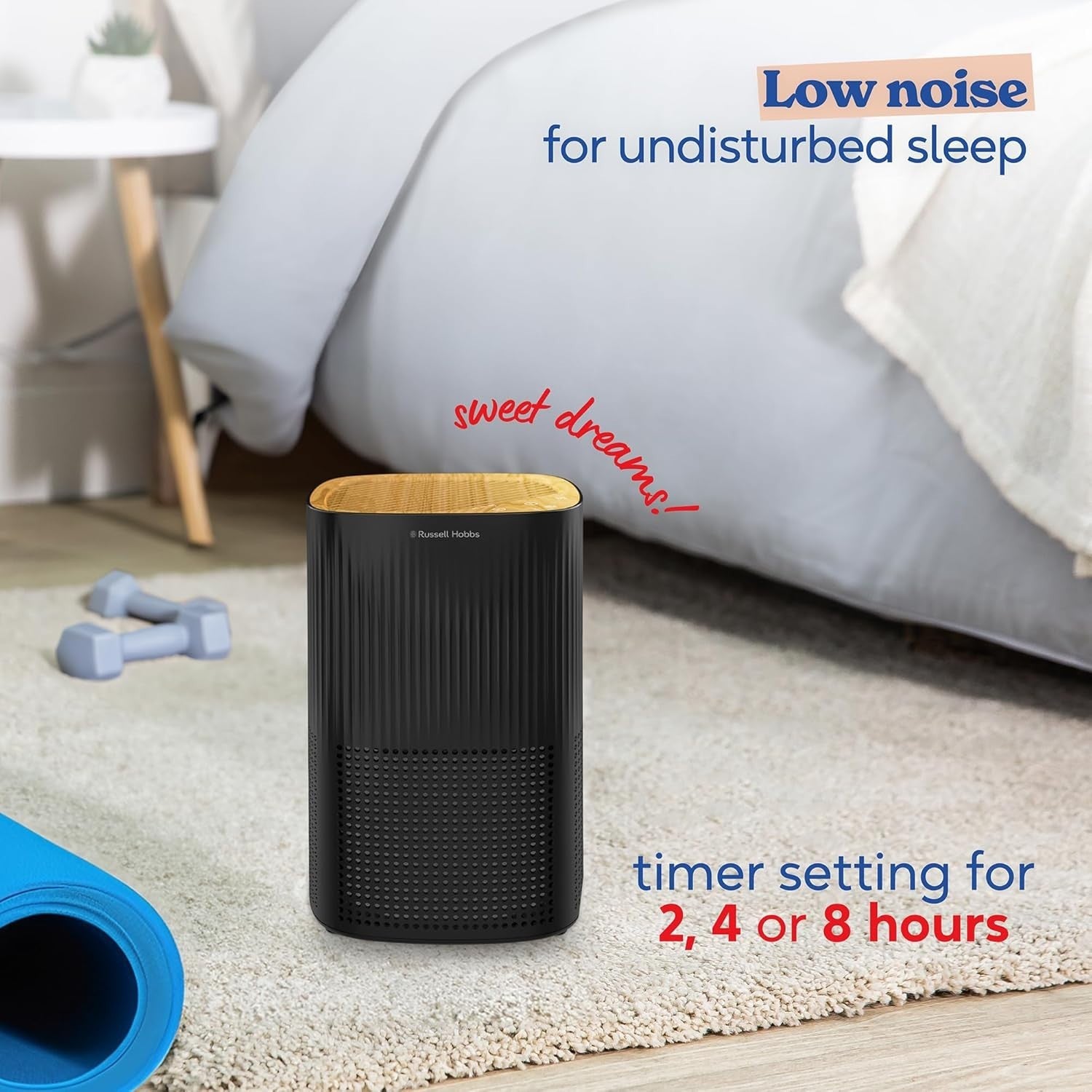Mini HEPA Air Purifier CADR 100m³/h Bedroom Allergy Odor Aroma