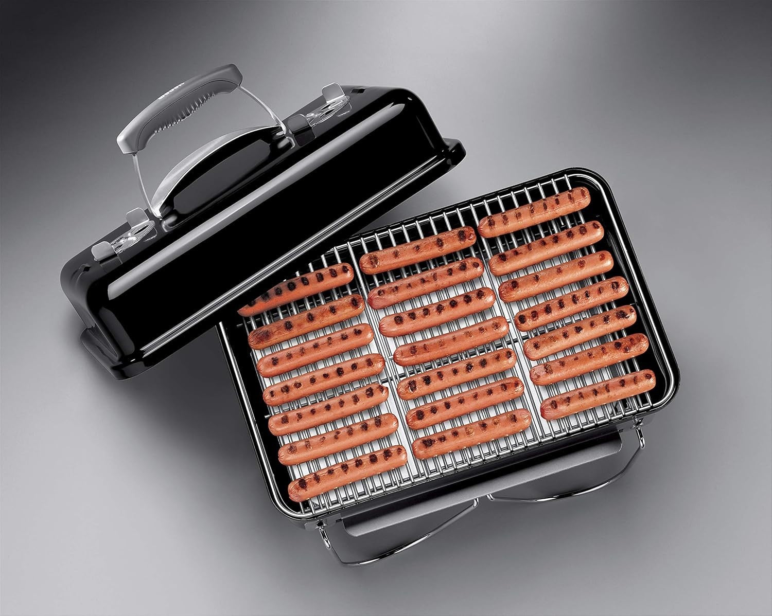 Portable Charcoal BBQ Grill with Folding Legs – Compact Alloy Steel