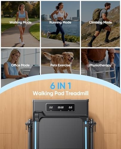 Folding 3.0HP Treadmill 2%-12% Incline 1-12KM/H Home Office Walking Pad