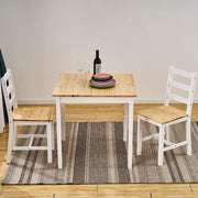 Solid Pine Dining Table & Chairs Set | Durable Kitchen Furniture, Natural