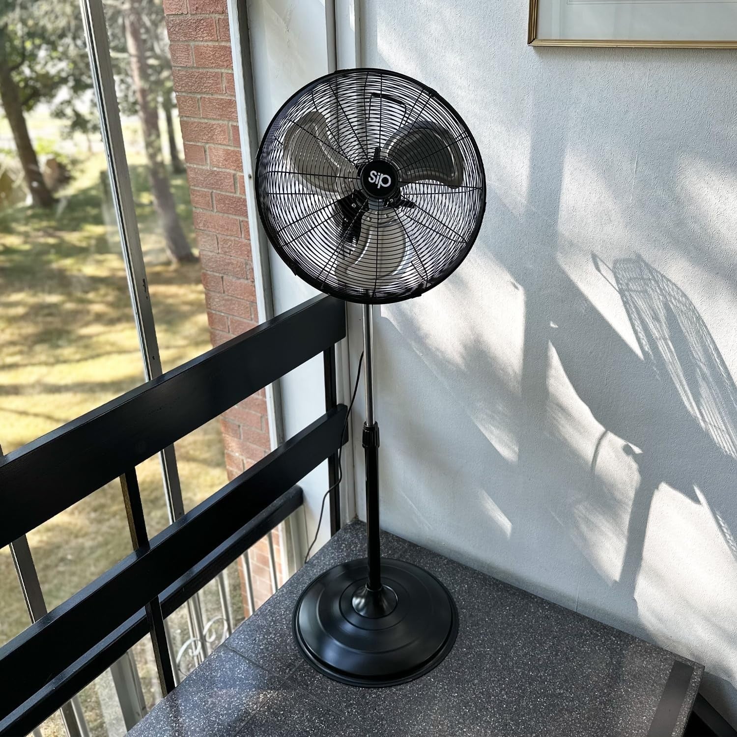 18" Oscillating Pedestal Fan – Heavy Duty 3-Speed Industrial Floor Cooling Fan