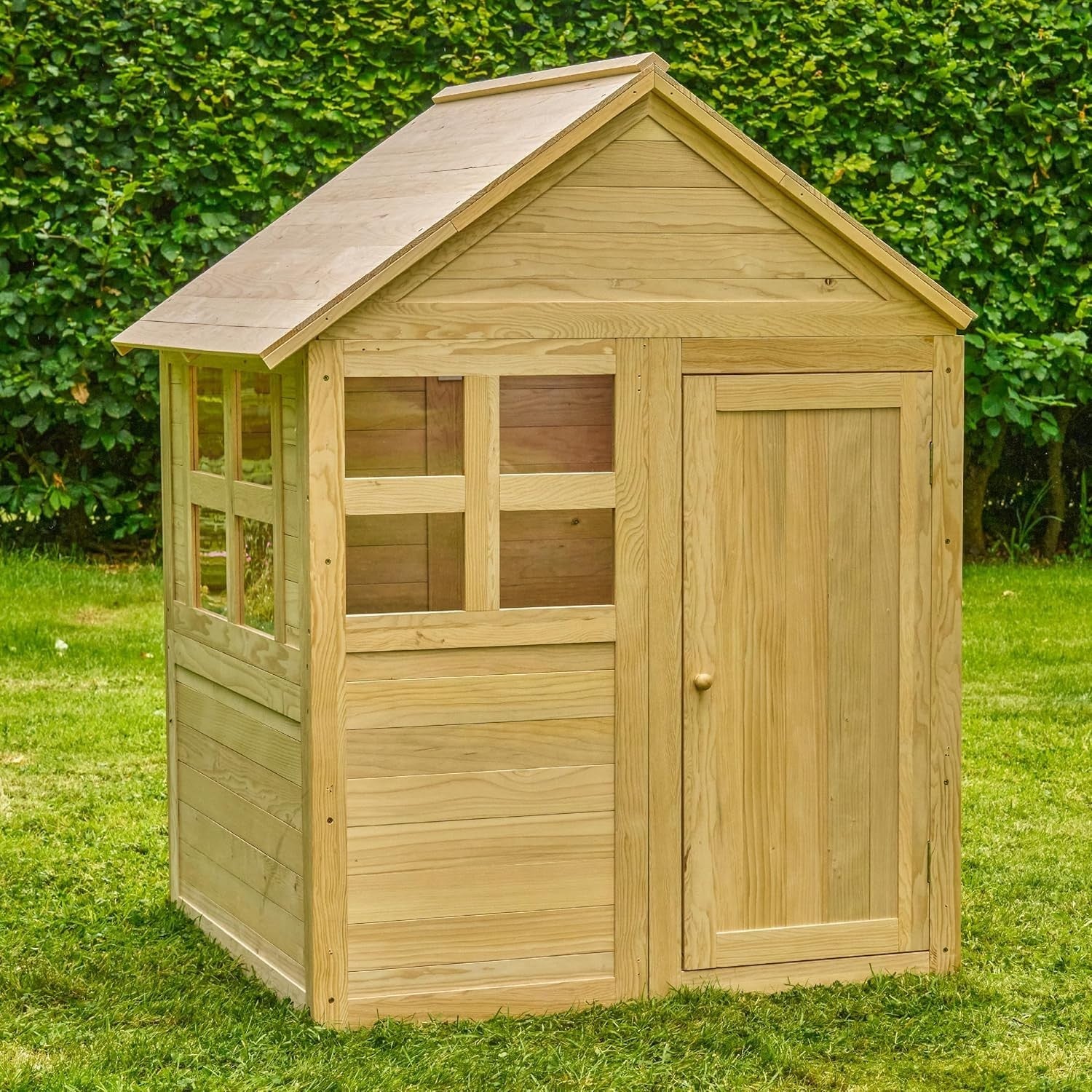 Wooden Kids Garden Playhouse FSC Cottage Outdoor Custom Build Ages 2+