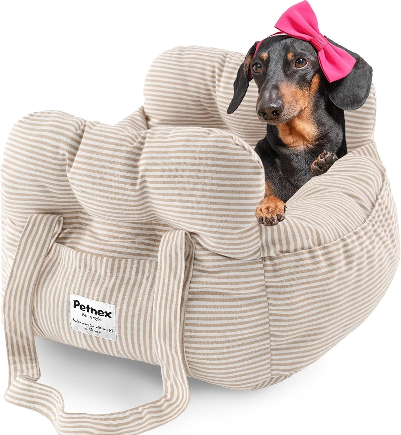 Dog Car Seat Booster Carrier Travel Bed Safety Leash Small Dogs 20lb