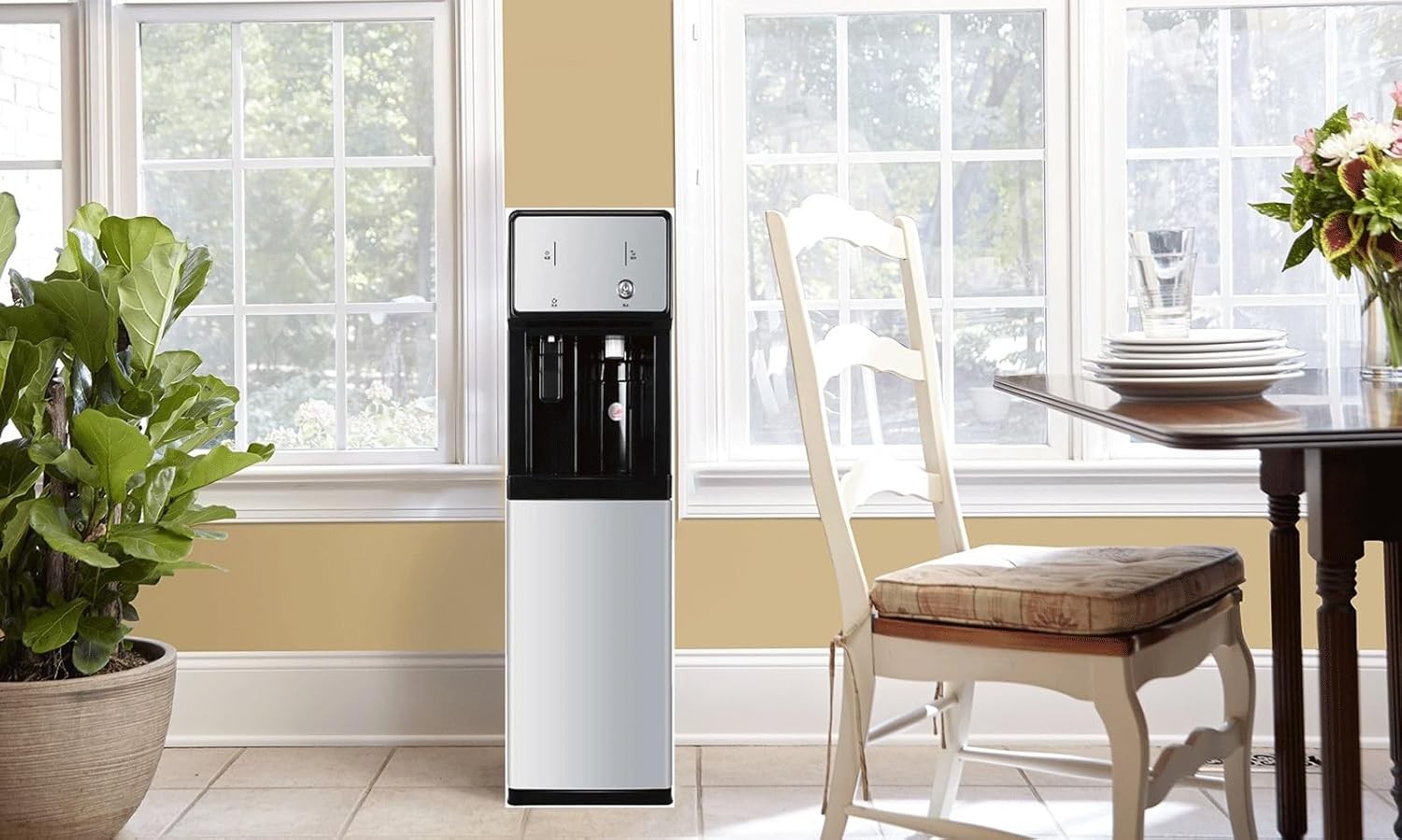 Water Cooler Freestanding Hot Cold Ice Mains Fed Office Home Dispenser