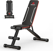 Folding Adjustable Weight Bench 300kg Incline Flat Home Gym Workout