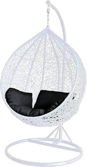 Rattan Swing Egg Chair Outdoor Garden Patio Hanging Seat with Cushion