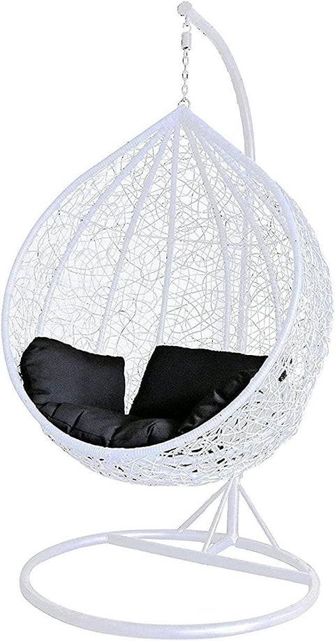 Rattan Swing Egg Chair Outdoor Garden Patio Hanging Seat with Cushion