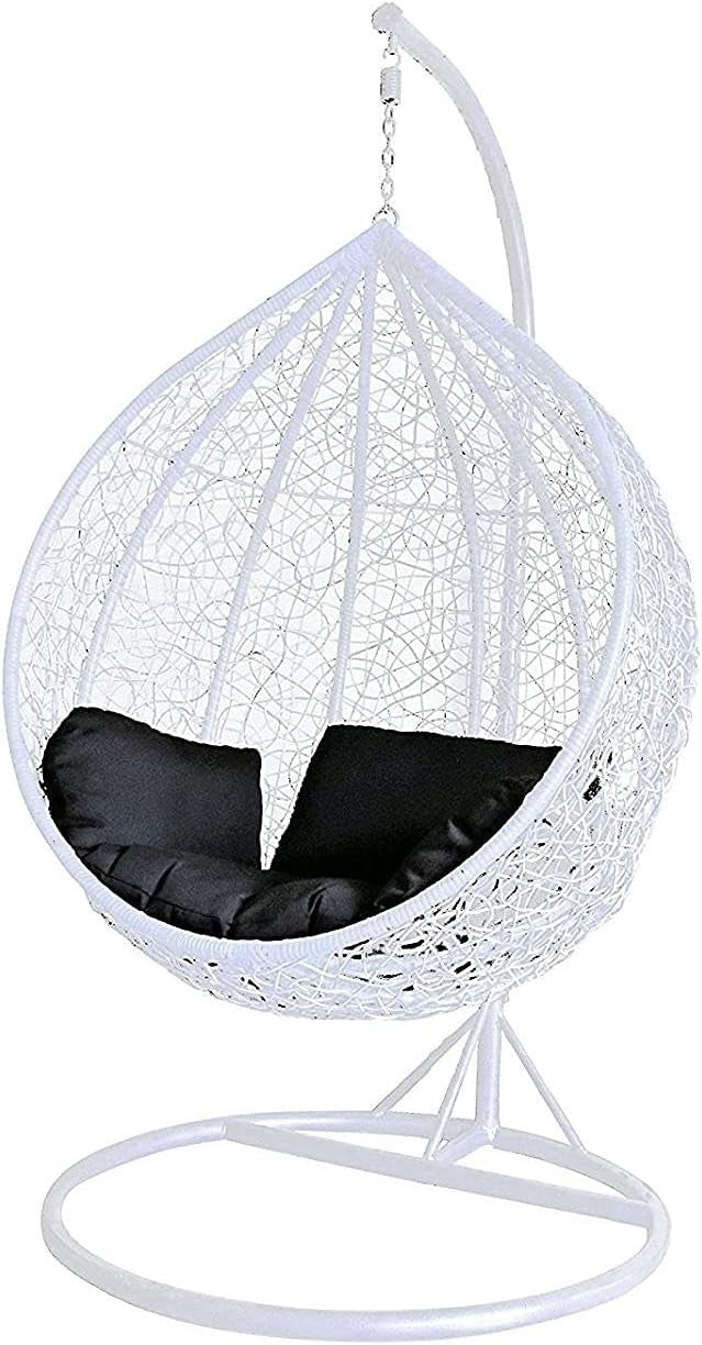 Rattan Swing Egg Chair Outdoor Garden Patio Hanging Seat with Cushion