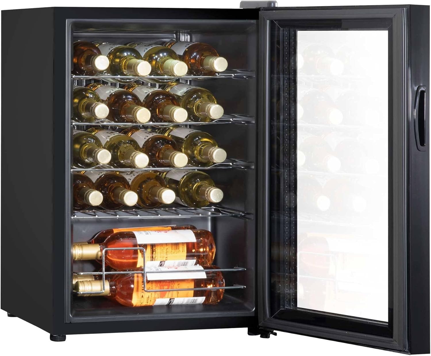 20 Bottle Wine Cooler Fridge Digital Touch Control LED Quiet Freestanding