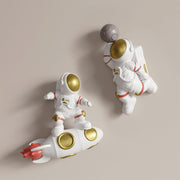 Astronaut Wall Decor Set of 2 3D Space Sculptures