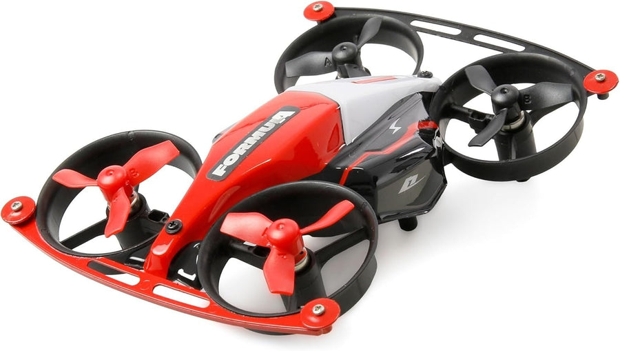 2-in-1 Racing Drone Car with Track, LED Lights & 360° Stunt Mode Red