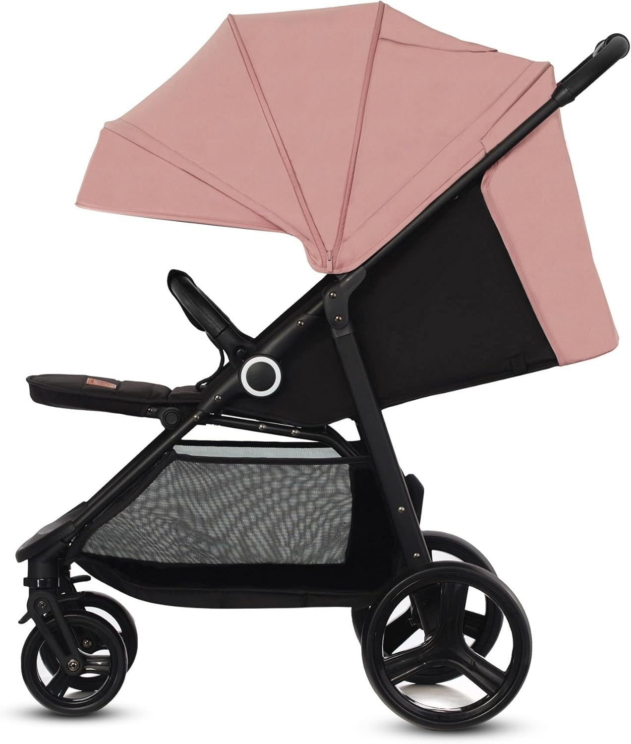 Baby Pushchair Stroller from Birth to 22kg One Hand Fold Lie Flat Pink