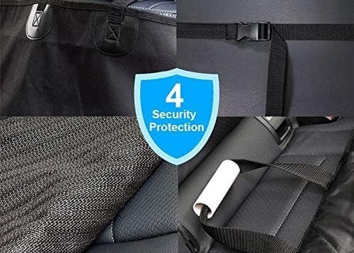 Front Dog Car Seat Cover Waterproof Non Slip Scratch Proof 50cm Black