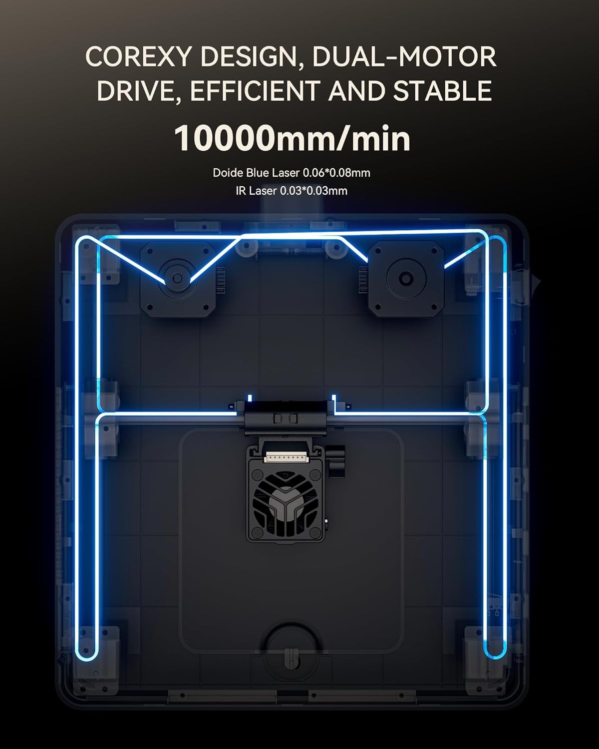 Mini Laser Engraving Machine 5W Portable Desktop Cutter 110x110mm