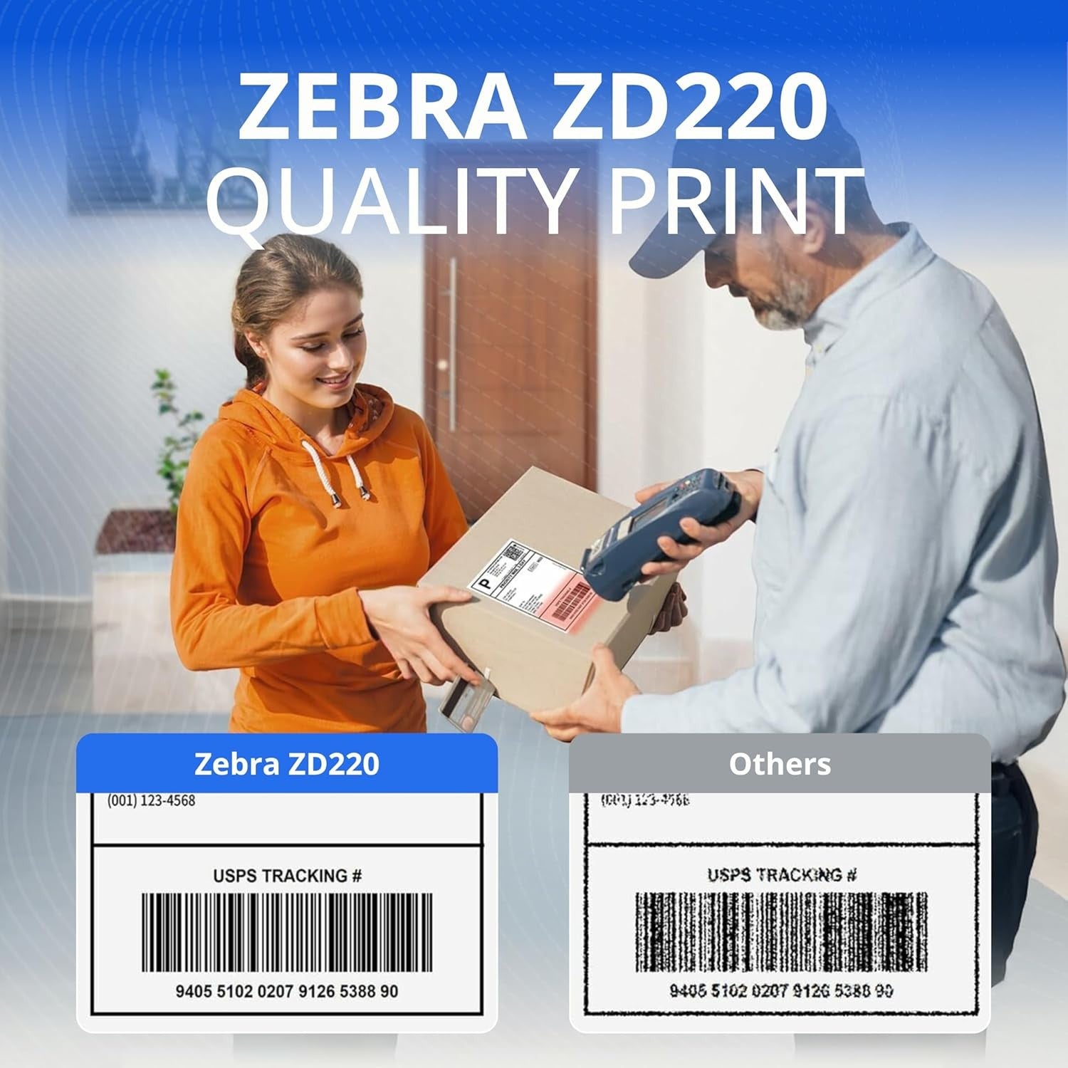 4” Direct Thermal Label Printer USB Desktop Logistics