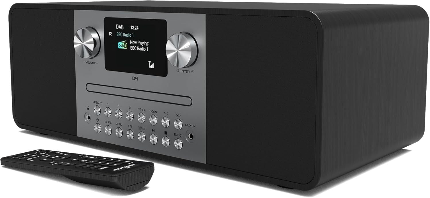 DAB/DAB+ FM Digital Radio CD Player Bluetooth USB 60W Home Audio