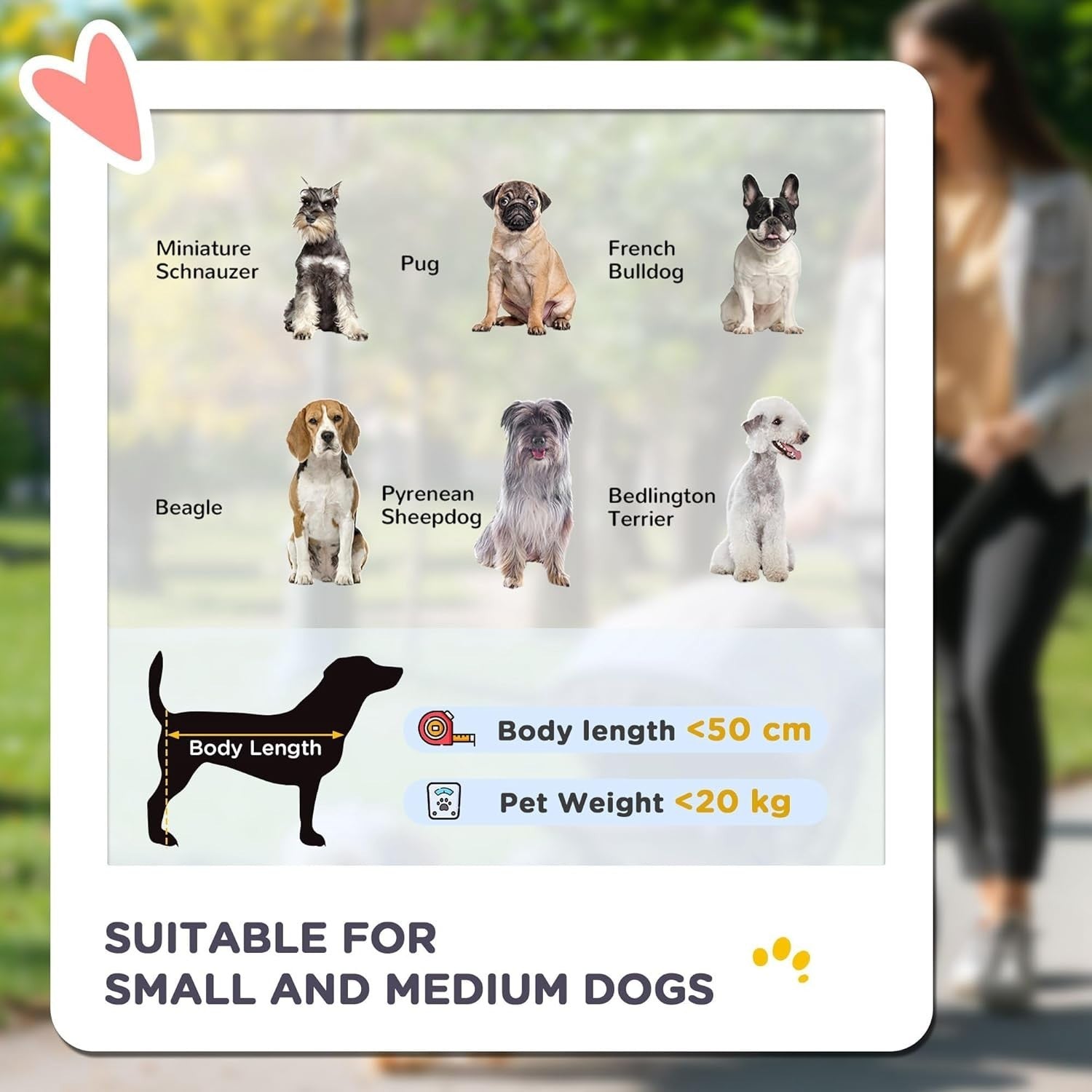 Dog Pram Pet Stroller 4 Wheel Pushchair Foldable Small Medium Dogs