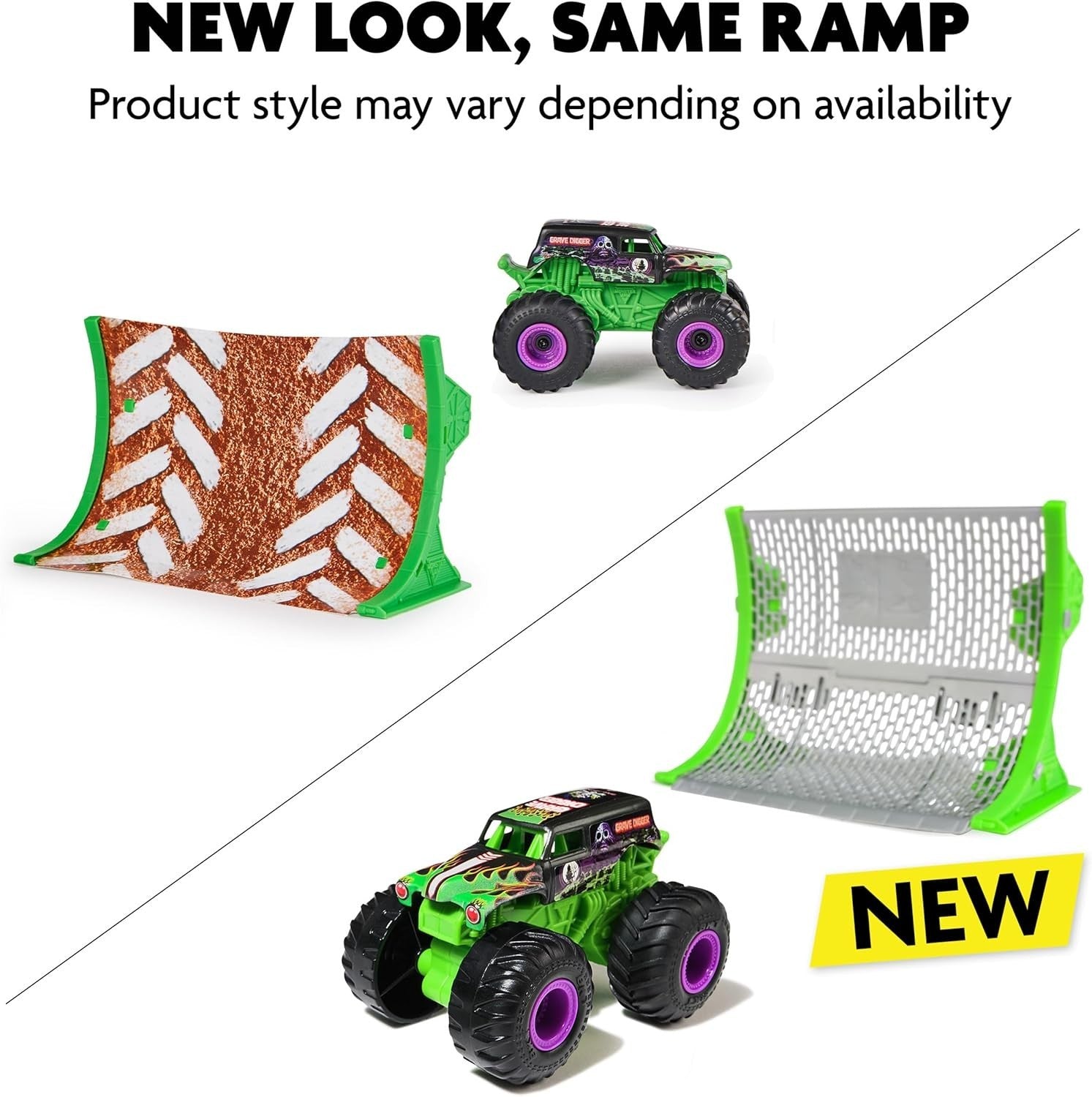 Grave Digger RC Monster Truck 1:64 Scale 2.4GHz Ramp Kids Toy Rechargeable