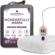 Double Electric Underblanket Multi Zone 9 Heat Settings Washable 150x120cm
