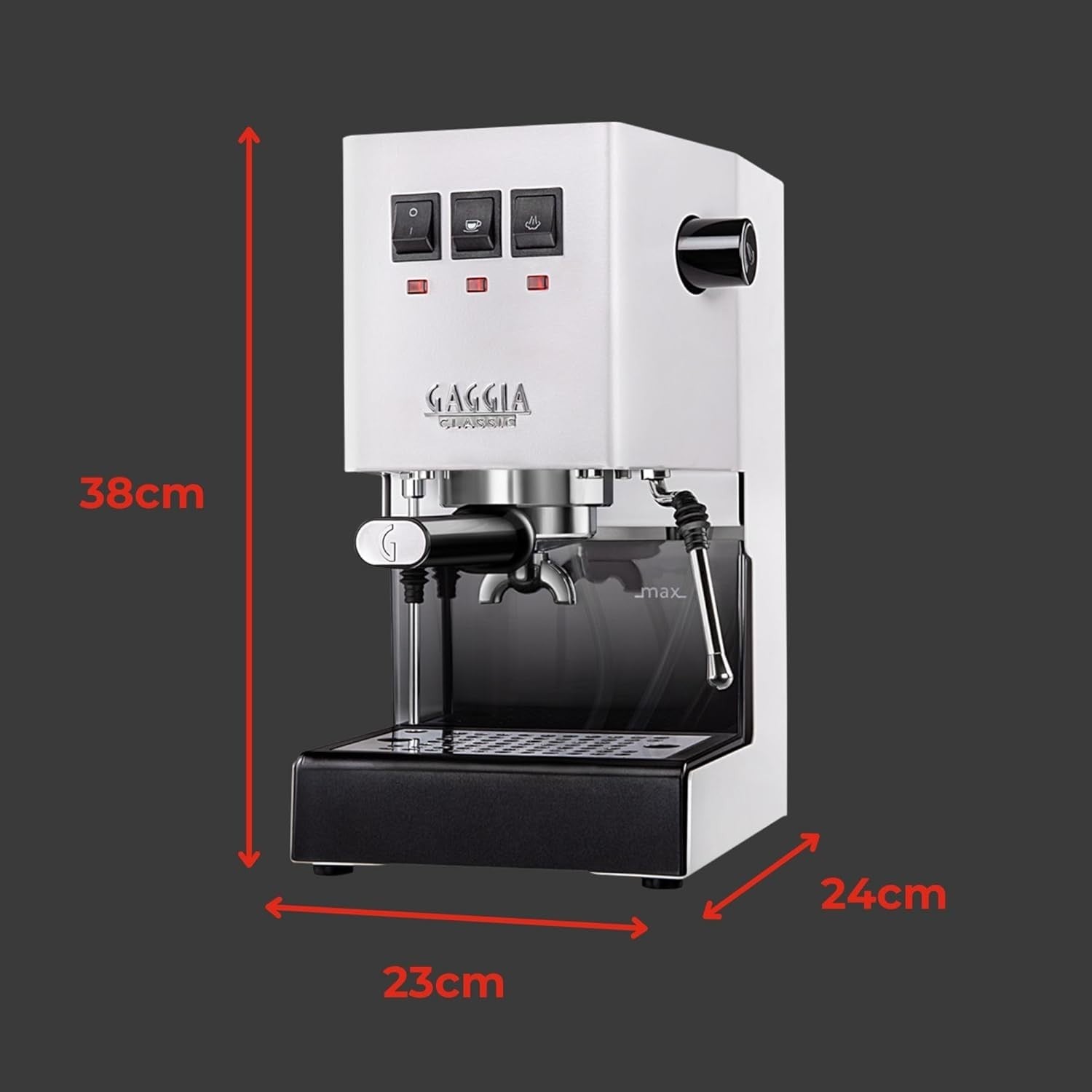 Pro Manual Espresso Machine | Brass Boiler | 2.1L Tank | Steam Milk Wand | 1200W