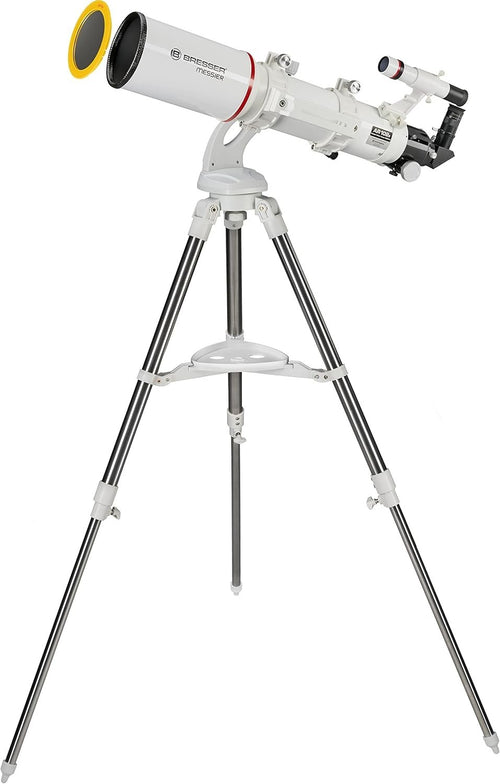 102mm 600mm White Refractor Telescope AZ Mount Tripod Manual Focus OTA