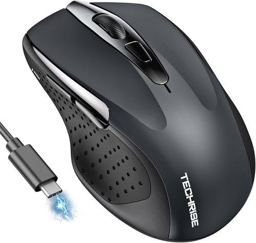 Rechargeable Bluetooth Wireless Mouse Silent 4800 DPI Ergonomic Laptop PC