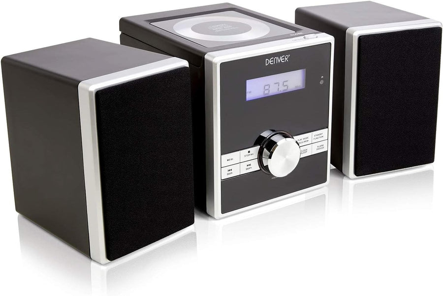 Mini HiFi Stereo System CD Player FM Radio AUX Clock Alarm Snooze Remote