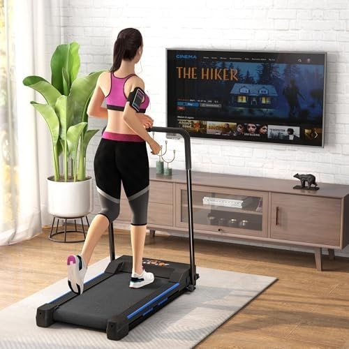 Folding Treadmill Walking Pad 1-6km/h Home Office Compact Gym