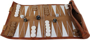13 Inch Roll Up Backgammon Travel Set Portable Folding Strategy Board Game