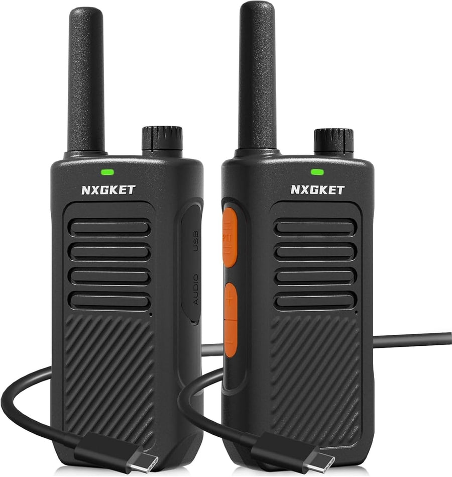 Long Range PMR446 Walkie Talkies Rechargeable 16 Channel 2 Pack