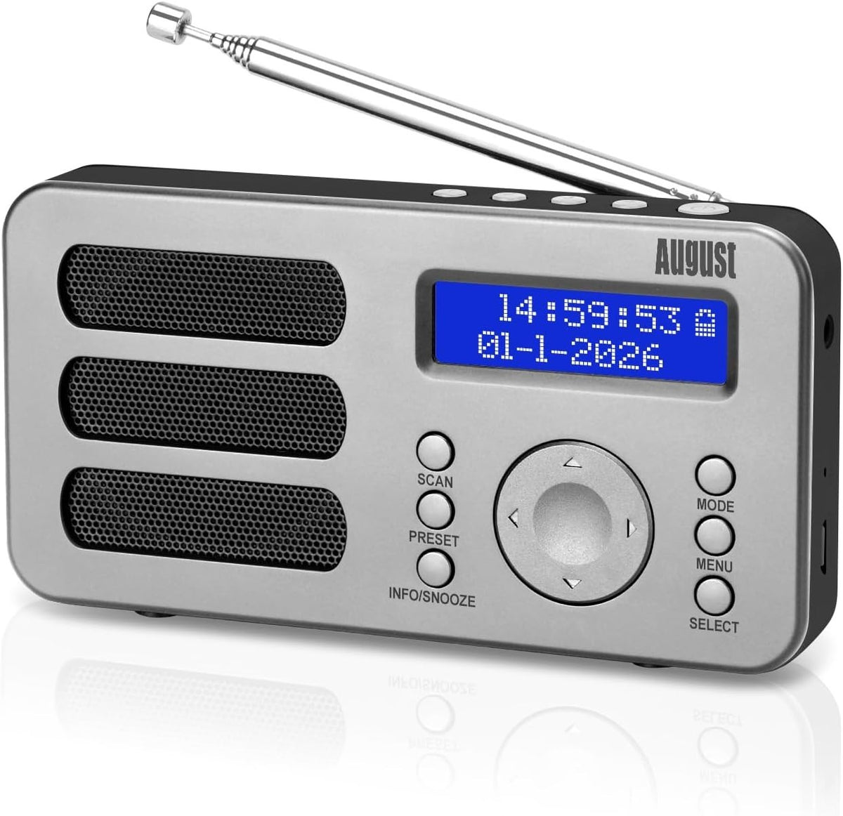 Portable DAB/DAB+/FM Digital Radio Rechargeable & AUX Output
