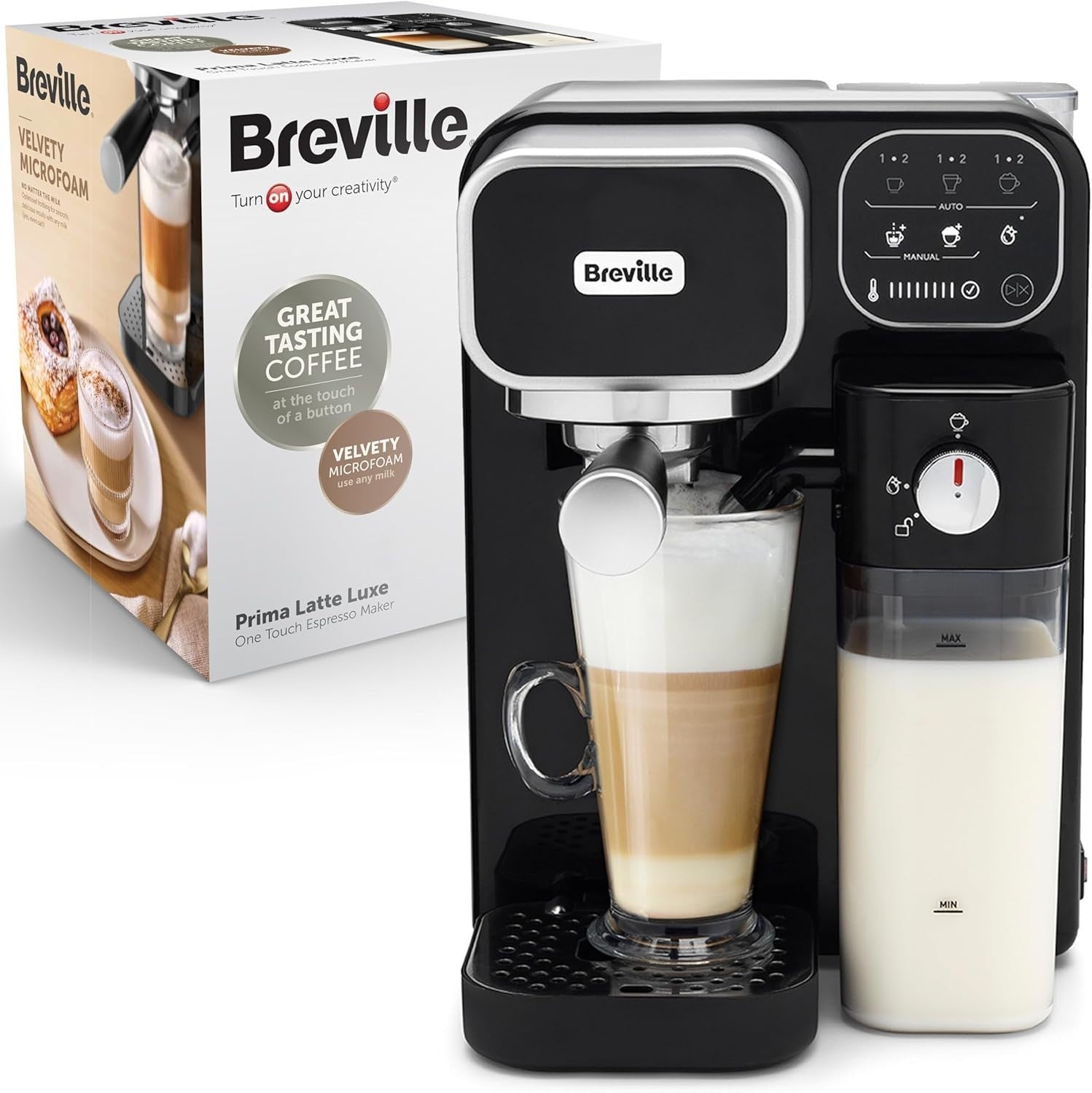 Espresso Coffee Machine | 19 Bar Italian Pump | Automatic Milk Frother