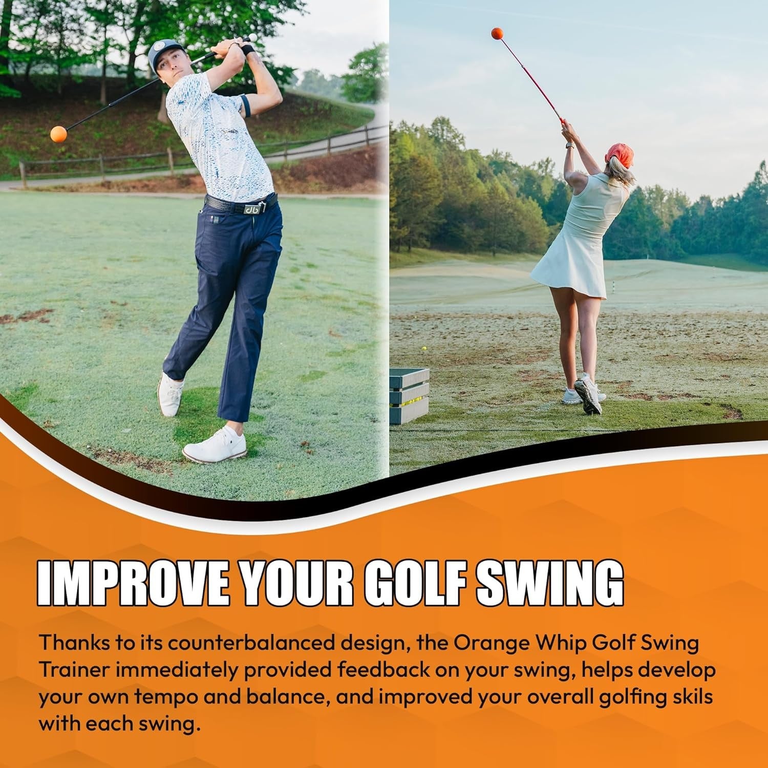 Golf Swing Trainer Whip Full Size Tempo Aid 47"
