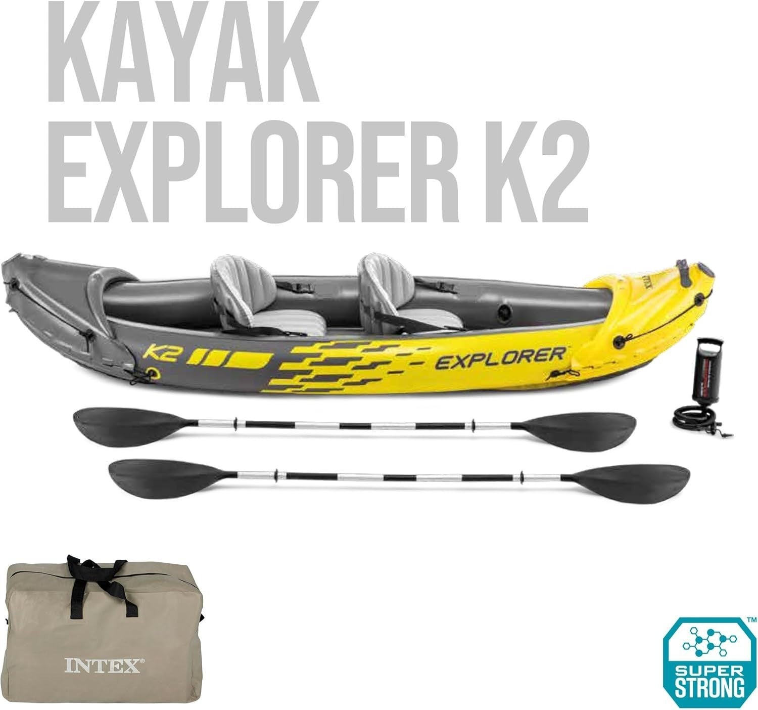 2 Person Inflatable Kayak Set w/ Aluminum Oars Air Pump Red