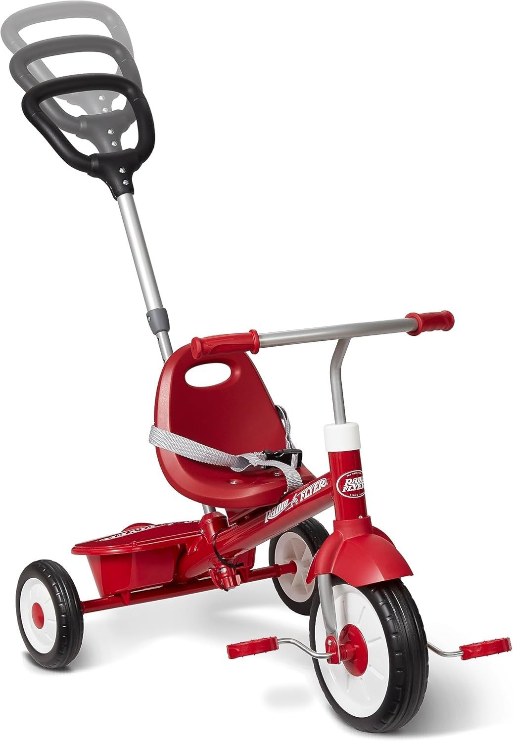 3 in 1 Toddler Tricycle Kids Trike Adjustable Seat Storage Bin 1.5-5Y