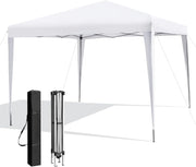 3x3m Pop Up Gazebo Adjustable Waterproof Outdoor Canopy w/ Roller Bag White