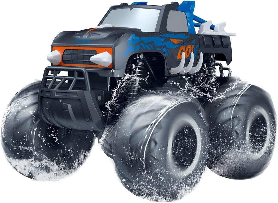 1:16 RC Monster Truck 4WD Amphibious Waterproof Car Off-Road Pickup Toy 6–12