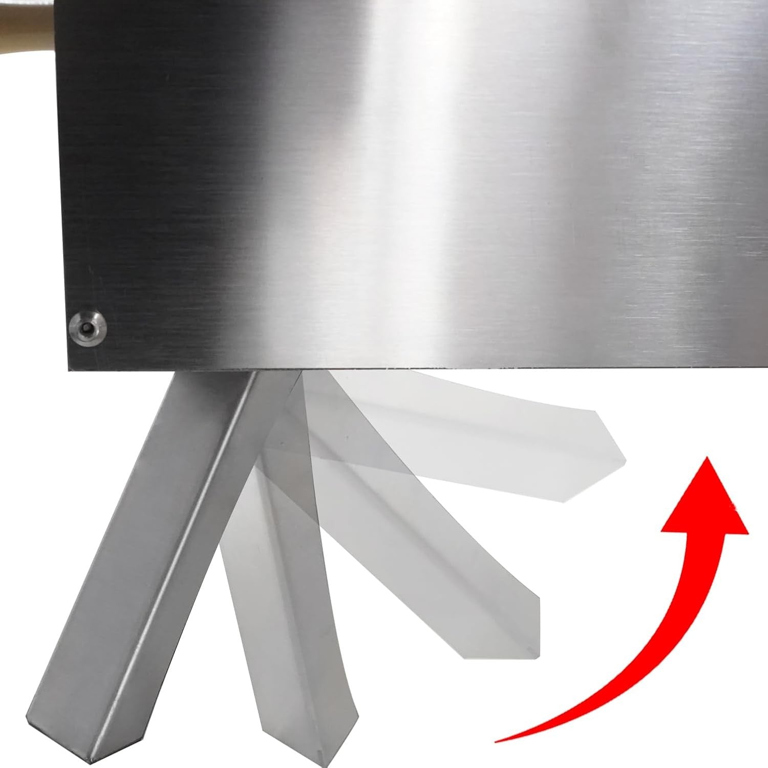 Stainless Steel Wood Fired Pizza Oven | Outdoor Portable Oven w/ Peel, Stone