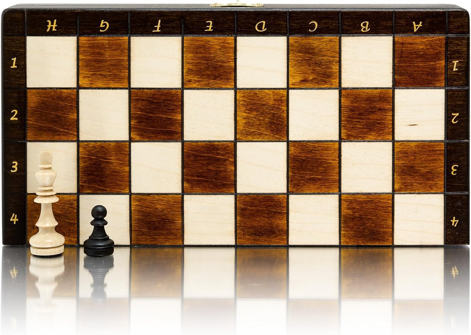 Magnetic 28cm Wooden Chess Set | Portable Folding Travel Board | Handcrafted Gam
