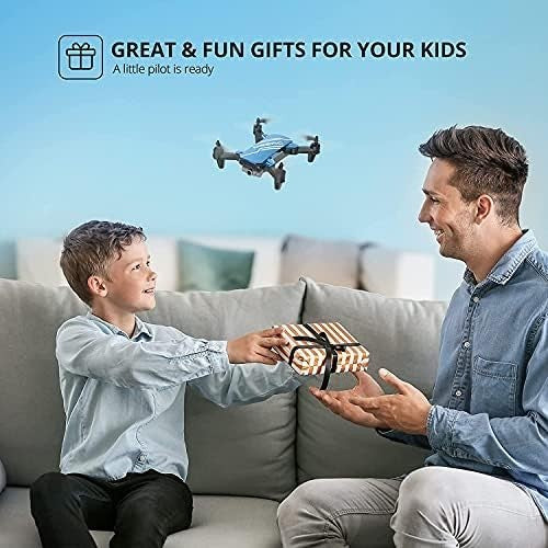 Mini Foldable Drone 720P HD Camera | Voice Control, 3D Flips, 2 Batteries