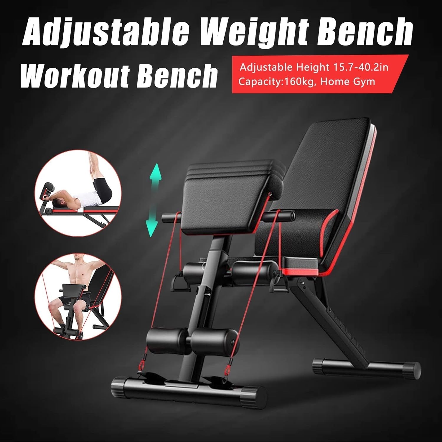 Adjustable Folding Weight Bench 7 Position Home Gym Sit Up Press