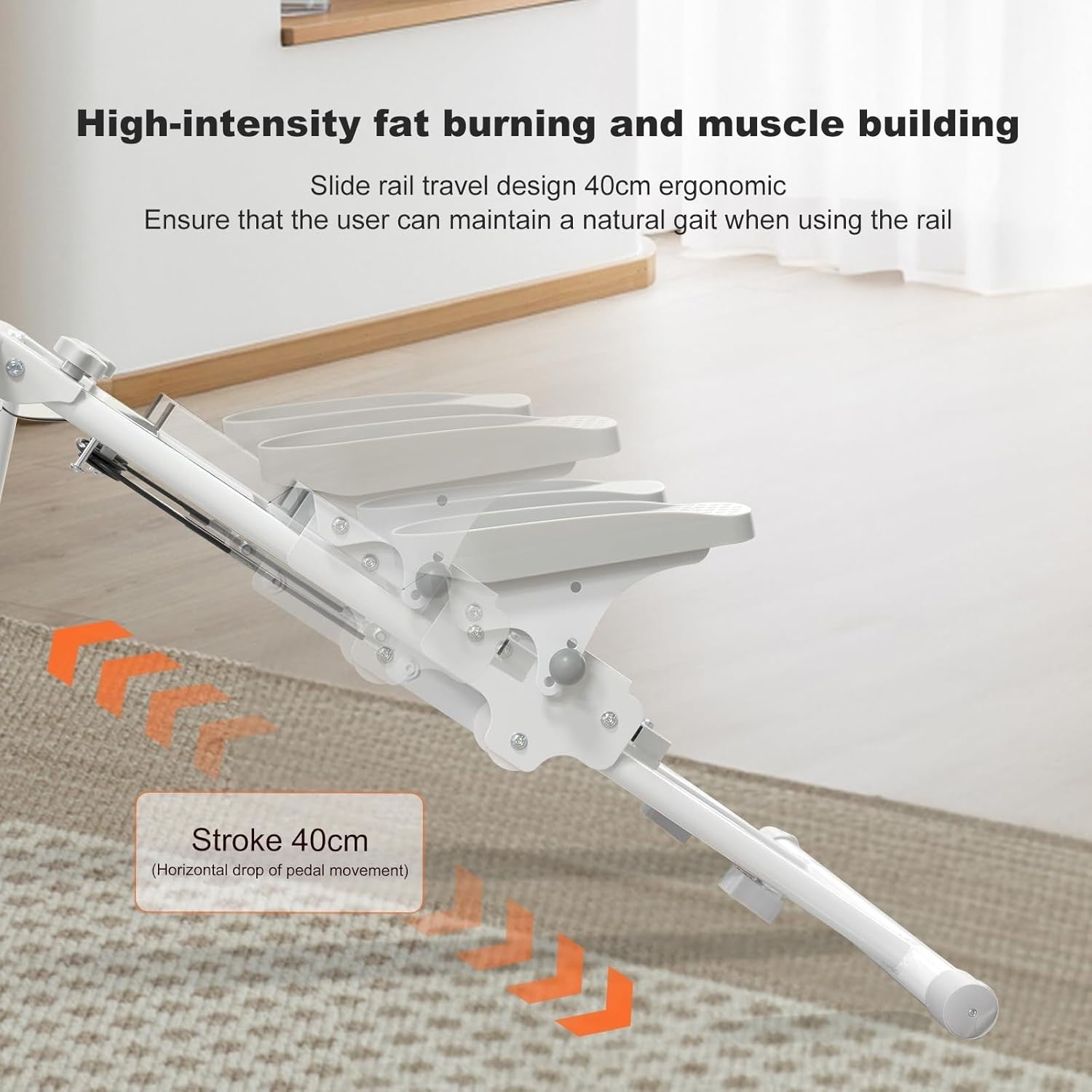 Home Vertical Climber Stepper w/ LCD Tracker, Foldable Design, 100kg Capacity