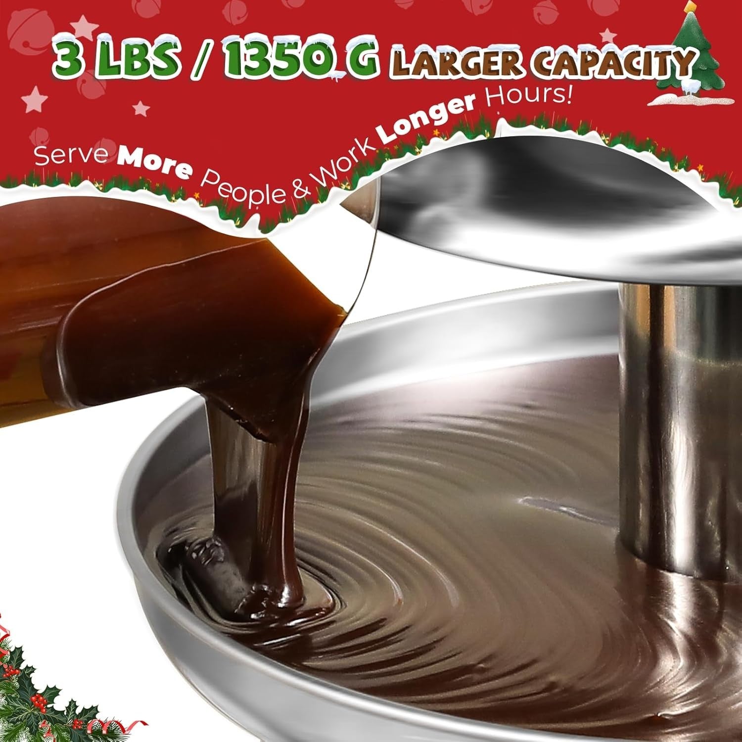4 Tier Chocolate Fountain Machine Professional Fondue Party Fountain
