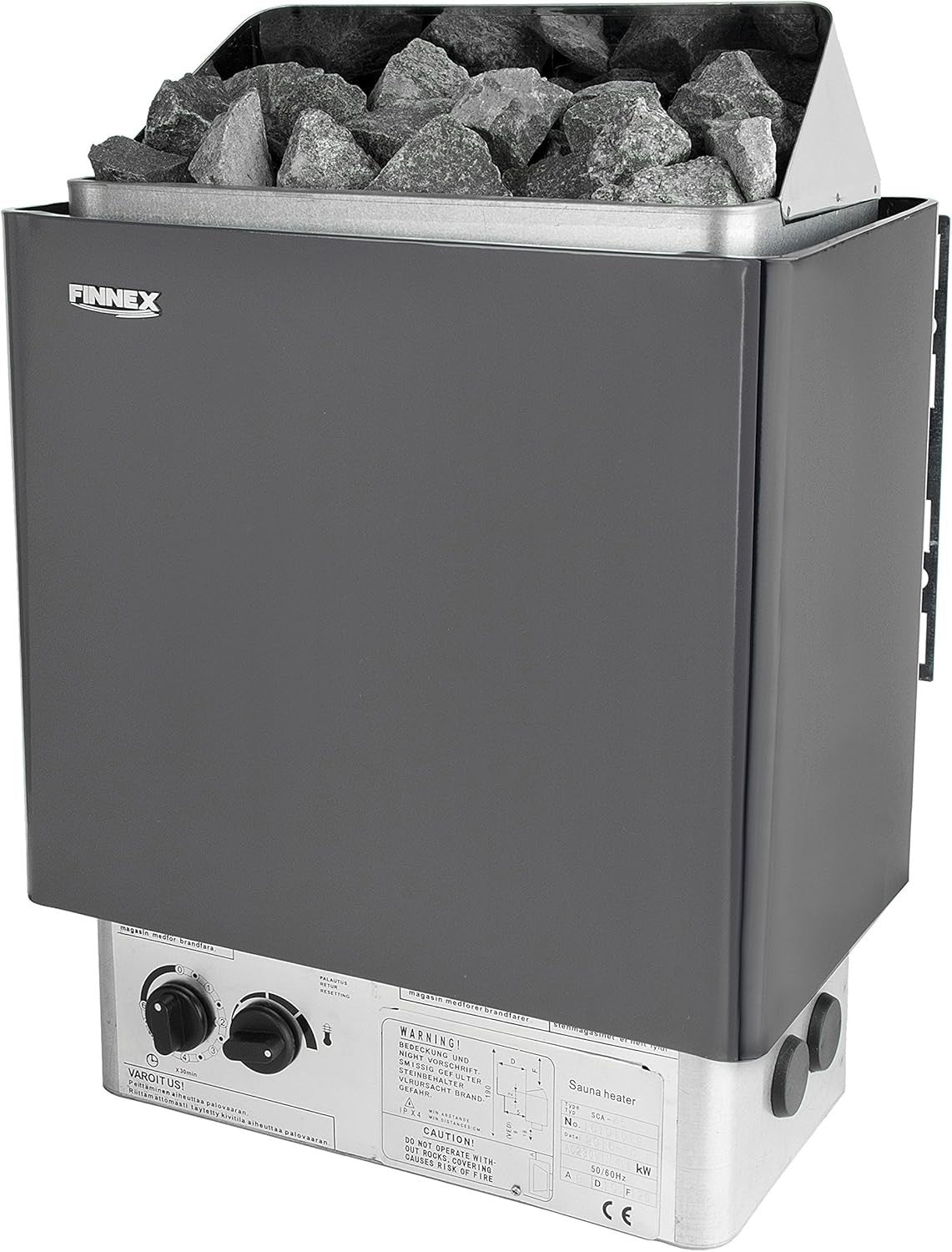 6KW Electric Sauna Heater w/ Stones – Fast Heat, Timer & Safety Control