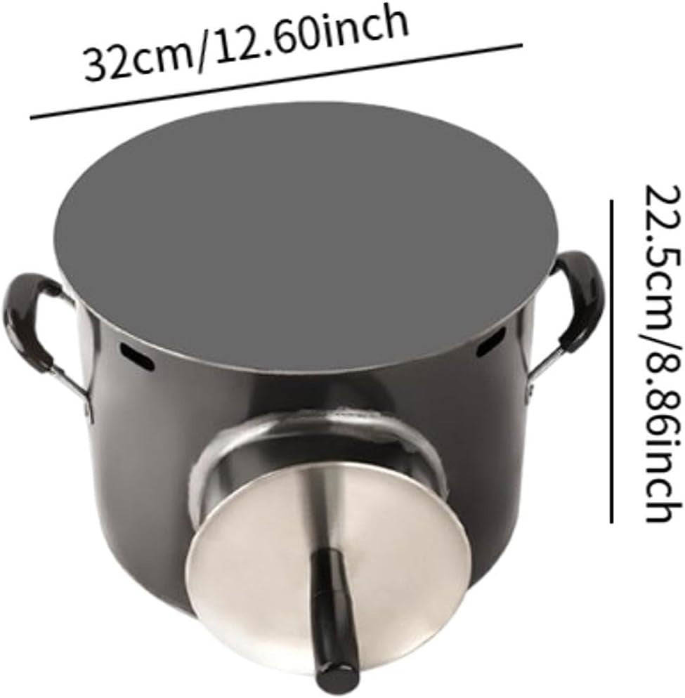 Stainless Steel Crepe & Pancake Maker Non-Stick Shaobing Oven | Easy-Clean 32cm