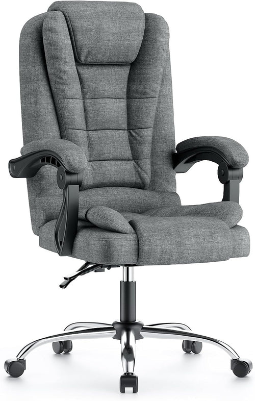 Ergonomic Office Chair Mesh High Back Desk Seat Adjustable Height Swivel Dark Gr