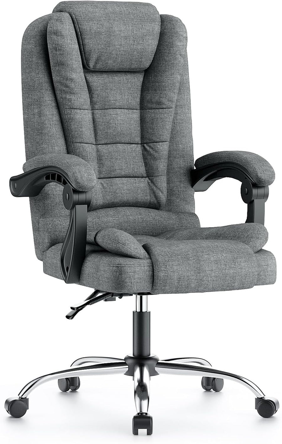 Ergonomic Office Chair Mesh High Back Desk Seat Adjustable Height Swivel Dark Gr